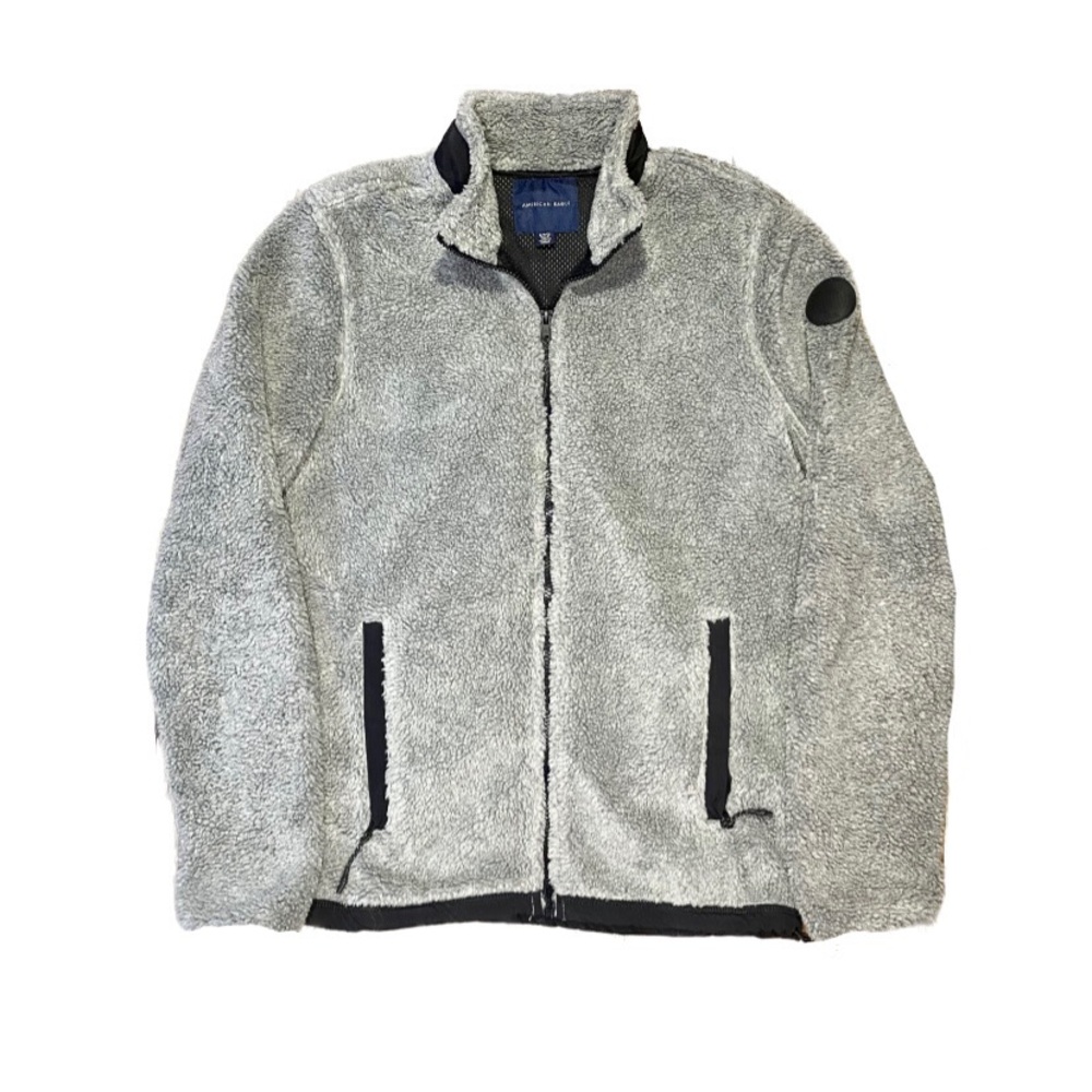 Grey, Fuzzy American Eagle Jacket